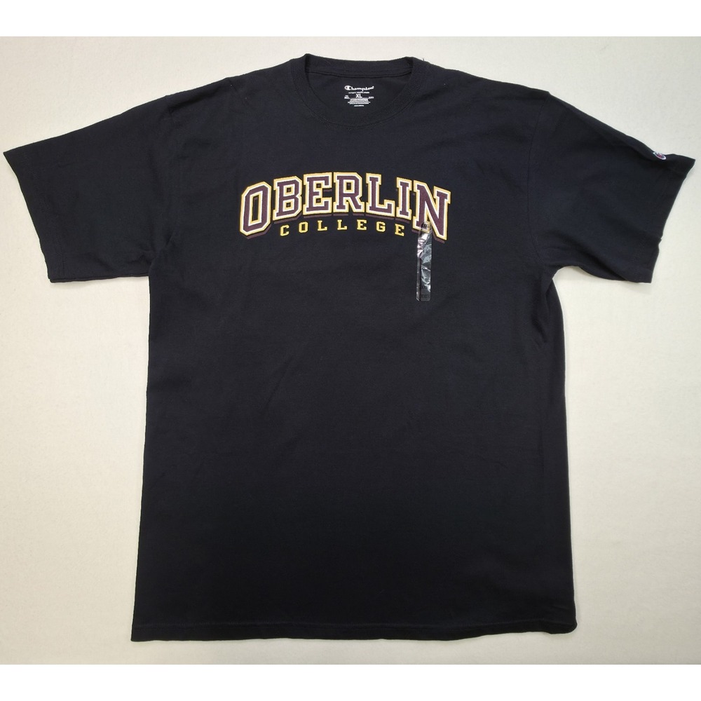 New Oberlin College Shirt‎ TShirt Mens XL Champion Black